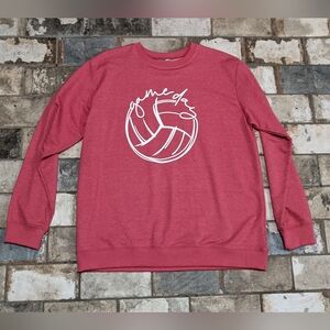 Game Day Volleyball Women's XL Pullover Sweatshirt